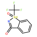 3H-1λ4-1,2-Benzisothiazol-3-one, 1-(trifluoromethyl)-, 1-oxide (9CI)