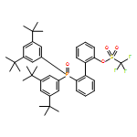 Methanesulfonic acid, 1,1,1-trifluoro-, 2'-[bis[3,5-bis(1,1-dimethylethyl)phenyl]phosphinyl][1,1'-biphenyl]-2-yl ester