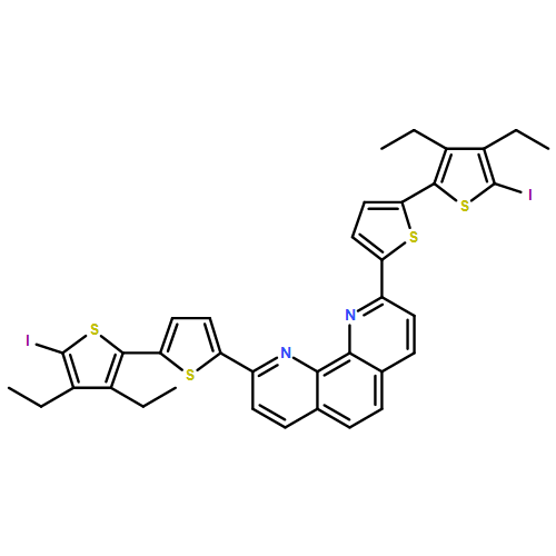 1,10-Phenanthroline, 2,9-bis(3',4'-diethyl-5'-iodo[2,2'-bithiophen]-5-yl)-