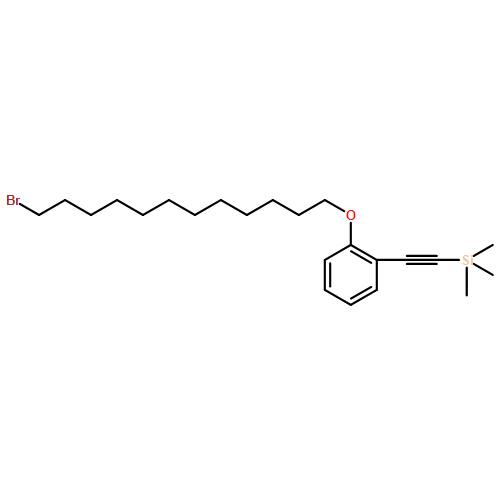 Benzene, 1-[(12-bromododecyl)oxy]-2-[2-(trimethylsilyl)ethynyl]-