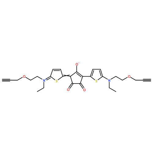 Ethanaminium, N-ethyl-N-[5-[3-[5-[ethyl[2-(2-propyn-1-yloxy)ethyl]amino]-2-thienyl]-2-hydroxy-4,5-dioxo-2-cyclopenten-1-ylidene]-2(5H)-thienylidene]-2-