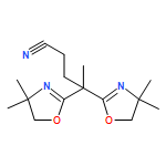 2-Oxazolebutanenitrile, γ-(4,5-dihydro-4,4-dimethyl-2-oxazolyl)-4,5-dihydro-γ,4,4-trimethyl-