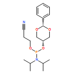 Phosphoramidous acid, N,N-bis(1-methylethyl)-, 2-cyanoethyl cis-2-phenyl-1,3-dioxan-5-yl ester