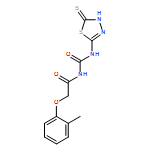 Acetamide, N-[[(4,5-dihydro-5-thioxo-1,3,4-thiadiazol-2-yl)amino]carbonyl]-2-(2-methylphenoxy)-