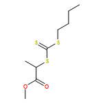 Propanoic acid, 2-[[(butylthio)thioxomethyl]thio]-, methyl ester