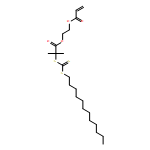 2-Propenoic acid, 2-[2-[[(dodecylthio)thioxomethyl]thio]-2-methyl-1-oxopropoxy]ethyl ester 