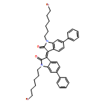 2H-Indol-2-one, 1-(6-bromohexyl)-3-[1-(6-bromohexyl)-1,2-dihydro-2-oxo-6-phenyl-3H-indol-3-ylidene]-1,3-dihydro-6-phenyl-, (3E)-