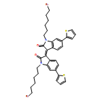 2H-Indol-2-one, 1-(6-bromohexyl)-3-[1-(6-bromohexyl)-1,2-dihydro-2-oxo-6-(2-thienyl)-3H-indol-3-ylidene]-1,3-dihydro-6-(2-thienyl)-, (3E)-