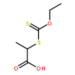 Propanoic acid, 2-[(ethoxythioxomethyl)thio]-