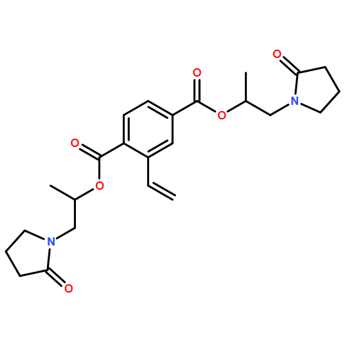 1,4-Benzenedicarboxylic acid, 2-ethenyl-, 1,4-bis[1-methyl-2-(2-oxo-1-pyrrolidinyl)ethyl] ester