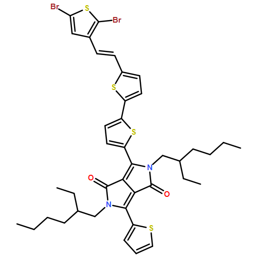 Pyrrolo[3,4-c]pyrrole-1,4-dione, 3-[5'-[(1E)-2-(2,5-dibromo-3-thienyl)ethenyl][2,2'-bithiophen]-5-yl]-2,5-bis(2-ethylhexyl)-2,5-dihydro-6-(2-thienyl)-