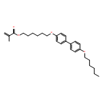 2-Propenoic acid, 2-methyl-, 6-[[4'-(hexyloxy)[1,1'-biphenyl]-4-yl]oxy]hexyl ester