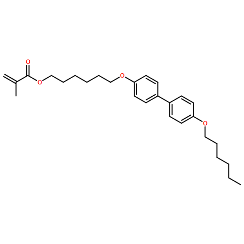 2-Propenoic acid, 2-methyl-, 6-[[4'-(hexyloxy)[1,1'-biphenyl]-4-yl]oxy]hexyl ester