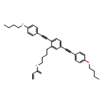 2-Propenoic acid, 4-[2,5-bis[2-(4-butoxyphenyl)ethynyl]phenyl]butyl ester