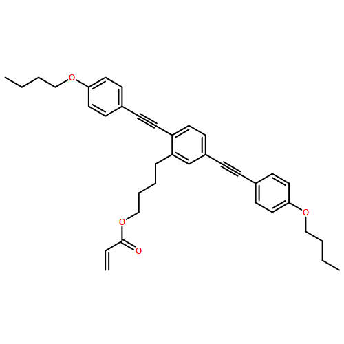 2-Propenoic acid, 4-[2,5-bis[2-(4-butoxyphenyl)ethynyl]phenyl]butyl ester