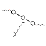 Benzoic acid, 2,5-bis[2-(4-butoxyphenyl)ethynyl]-, 4-[(1-oxo-2-propen-1-yl)oxy]butyl ester