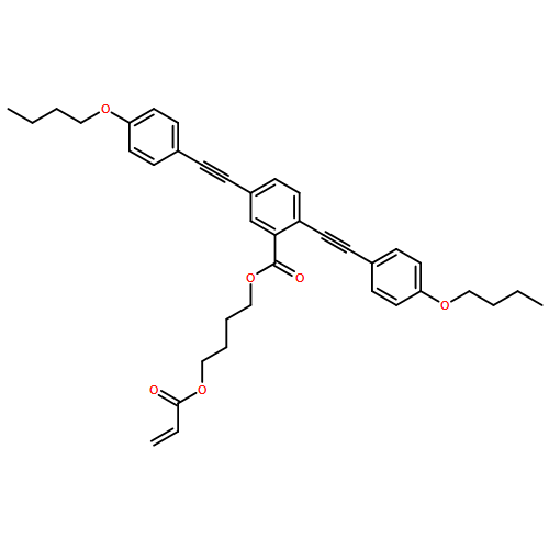 Benzoic acid, 2,5-bis[2-(4-butoxyphenyl)ethynyl]-, 4-[(1-oxo-2-propen-1-yl)oxy]butyl ester