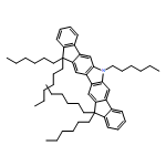 6H-Diindeno[1,2-b:2',1'-h]carbazole, 6,12,12,15,15-pentahexyl-12,15-dihydro-