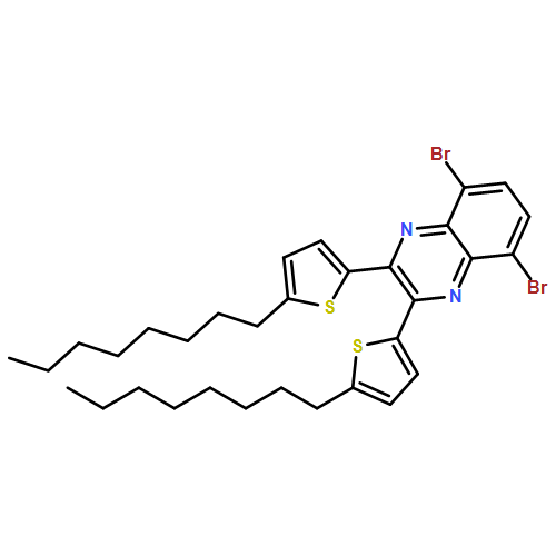 Quinoxaline, 5,8-dibromo-2,3-bis(5-octyl-2-thienyl)-