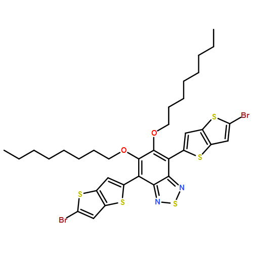 2,1,3-Benzothiadiazole, 4,7-bis(5-bromothieno[3,2-b]thien-2-yl)-5,6-bis(octyloxy)-