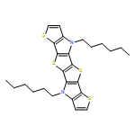 Thieno[3,2-b]thieno[2''',3''':4'',5'']pyrrolo[2'',3'':4',5']thieno[2',3':4,5]thieno[2,3-d]pyrrole, 4,9-dihexyl-4,9-dihydro-