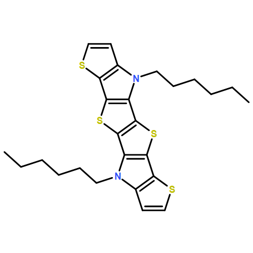 Thieno[3,2-b]thieno[2''',3''':4'',5'']pyrrolo[2'',3'':4',5']thieno[2',3':4,5]thieno[2,3-d]pyrrole, 4,9-dihexyl-4,9-dihydro-