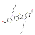 Thieno[3,2-b]thieno[2''',3''':4'',5'']pyrrolo[2'',3'':4',5']thieno[2',3':4,5]thieno[2,3-d]pyrrole-2,7-dicarboxaldehyde, 4,9-dihexyl-4,9-dihydro-