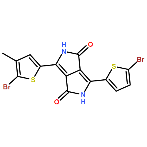 Pyrrolo[3,4-c]pyrrole-1,4-dione, 3-(5-bromo-4-methyl-2-thienyl)-6-(5-bromo-2-thienyl)-2,5-dihydro-