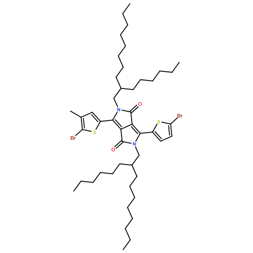 Pyrrolo[3,4-c]pyrrole-1,4-dione, 3-(5-bromo-4-methyl-2-thienyl)-6-(5-bromo-2-thienyl)-2,5-bis(2-hexyldecyl)-2,5-dihydro-