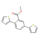 Benzoic acid, 2,5-di-2-thienyl-, methyl ester