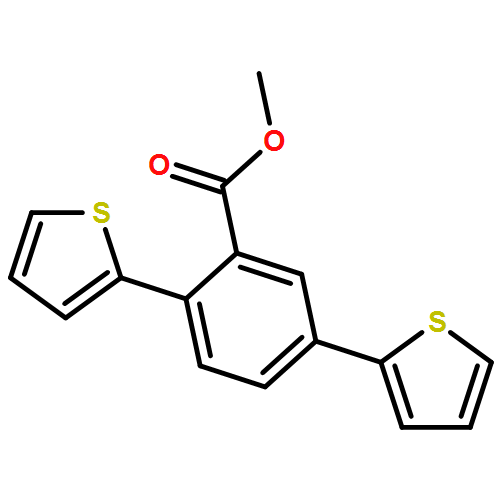 Benzoic acid, 2,5-di-2-thienyl-, methyl ester