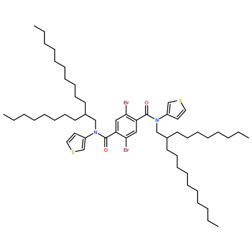 1,4-Benzenedicarboxamide, 2,5-dibromo-N1,N4-bis(2-octyldodecyl)-N1,N4-di-3-thienyl-