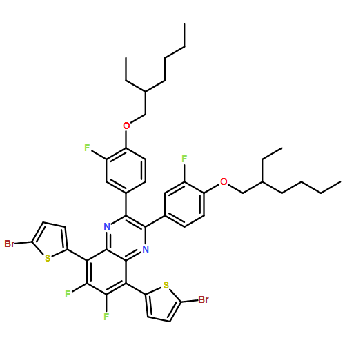 Quinoxaline, 5,8-bis(5-bromo-2-thienyl)-2,3-bis[4-[(2-ethylhexyl)oxy]-3-fluorophenyl]-6,7-difluoro-