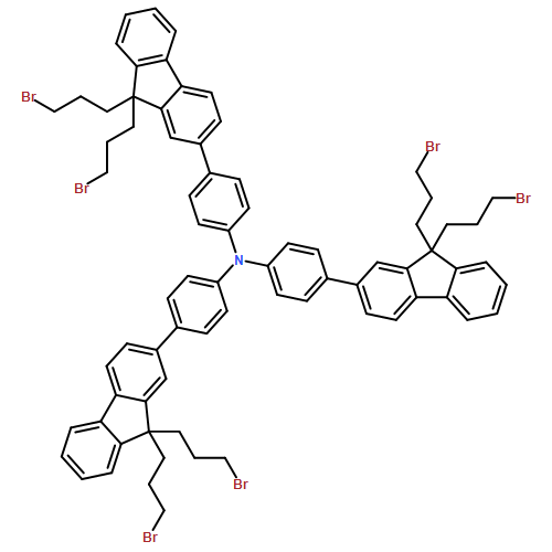 Benzenamine, 4-[9,9-bis(3-bromopropyl)-9H-fluoren-2-yl]-N,N-bis[4-[9,9-bis(3-bromopropyl)-9H-fluoren-2-yl]phenyl]-