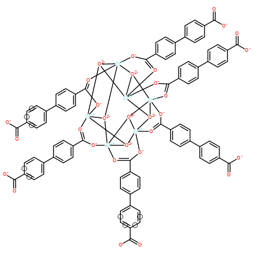 Dehydroxylated UiO-67