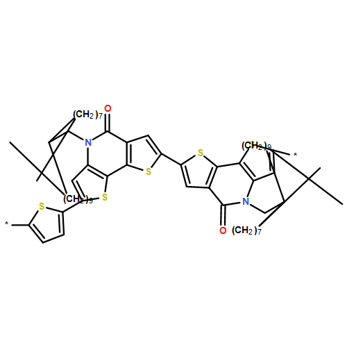 Poly[[4,4',5,5'-tetrahydro-4,4'-bis(2-octyldodecyl)-5,5'-dioxo[7,7'-bidithieno[3,2-b:2',3'-d]pyridine]-2,2'-diyl]-2,5-thiophenediyl] 