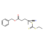 Pentanoic acid, 4-cyano-4-[[(ethylthio)thioxomethyl]thio]-, phenylmethyl ester 