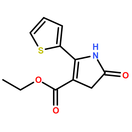 1H-Pyrrole-3-carboxylic acid, 4,5-dihydro-5-oxo-2-(2-thienyl)-, ethyl ester