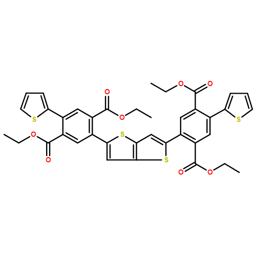 1,4-Benzenedicarboxylic acid, 2,2'-thieno[3,2-b]thiophene-2,5-diylbis[5-(2-thienyl)-, 1,1',4,4'-tetraethyl ester 