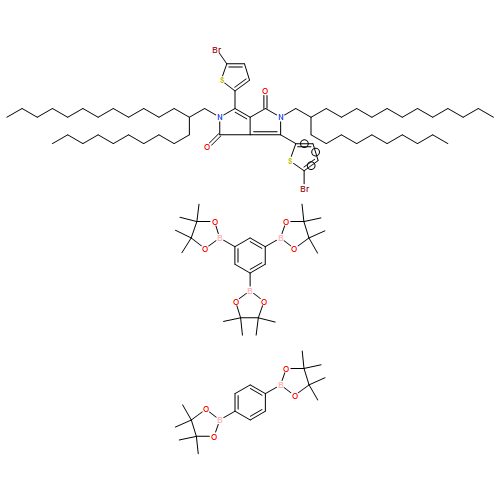 Pyrrolo[3,4-c]pyrrole-1,4-dione, 3,6-bis(5-bromo-2-thienyl)-2,5-bis(2-decyltetradecyl)-2,5-dihydro-, polymer with 2,2',2''-(1,3,5-benzenetriyl)tris[4,4,5,5-