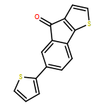 4H-Indeno[1,2-b]thiophen-4-one, 6-(2-thienyl)-