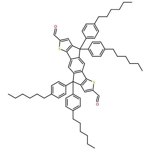 s-Indaceno[1,2-b:5,6-b']dithiophene-2,7-dicarboxaldehyde, 4,4,9,9-tetrakis(4-hexylphenyl)-4,9-dihydro- 