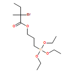 Butanoic acid, 2-bromo-2-methyl-, 3-(triethoxysilyl)propyl ester