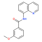 Benzamide, 3-methoxy-N-8-quinolinyl- 