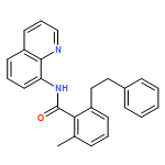 Benzamide, 2-methyl-6-(2-phenylethyl)-N-8-quinolinyl- 