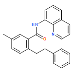 Benzamide, 5-methyl-2-(2-phenylethyl)-N-8-quinolinyl- 