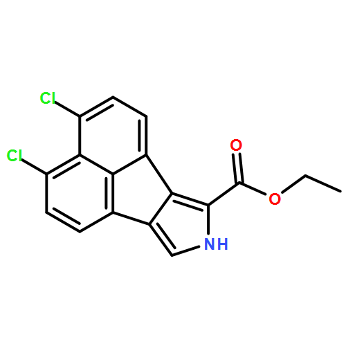 8H-Acenaphtho[1,2-c]pyrrole-7-carboxylic acid, 3,4-dichloro-, ethyl ester 