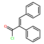 Benzeneacetyl chloride, α-(phenylmethylene)-, (αE)- 