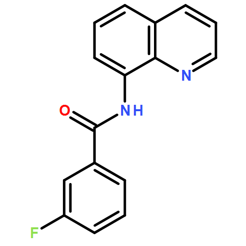 Benzamide, 3-fluoro-N-8-quinolinyl- 