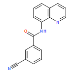 Benzamide, 3-cyano-N-8-quinolinyl- 